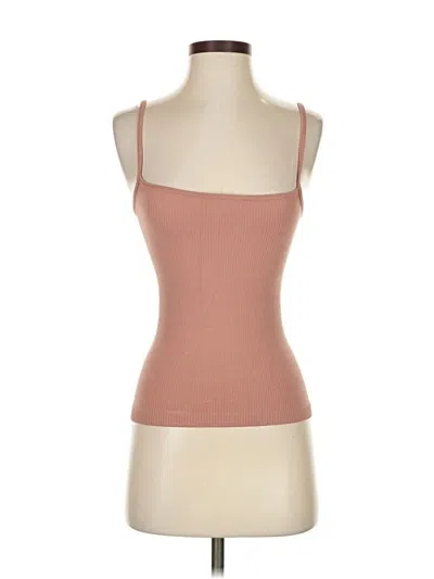 Pre-owned Skims Tank Top Brown Strapless Neckline Tops