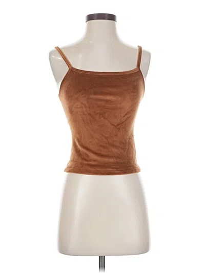 Pre-owned Skims Tank Top Brown Strapless Neckline Tops