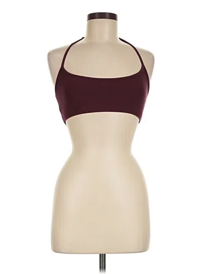 Pre-owned Skims Tank Top Burgundy Halter Neckline Tops