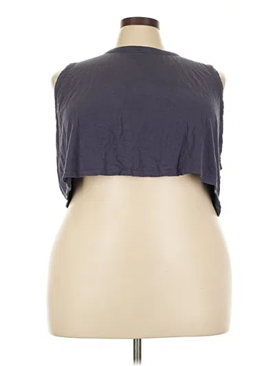 Pre-owned Skims Tank Top Gray Halter Neckline Tops