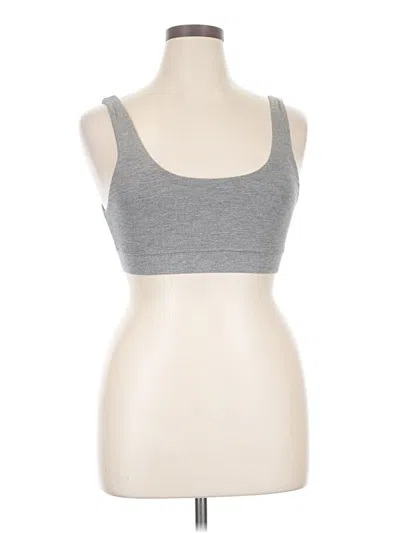 Pre-owned Skims Tank Top Gray Strapless Neckline Tops