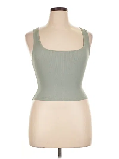 Pre-owned Skims Tank Top Green Strapless Neckline Tops