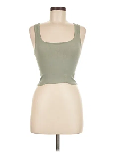 Pre-owned Skims Tank Top Green Strapless Neckline Tops