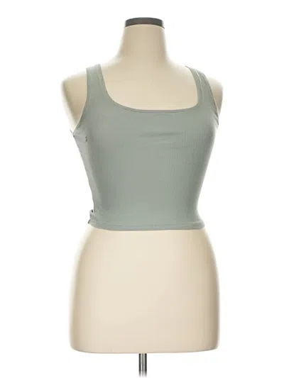Pre-owned Skims Tank Top Green Strapless Neckline Tops
