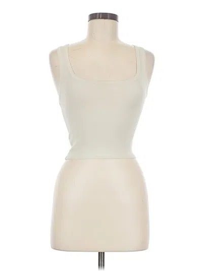 Pre-owned Skims Tank Top Ivory Strapless Neckline Tops