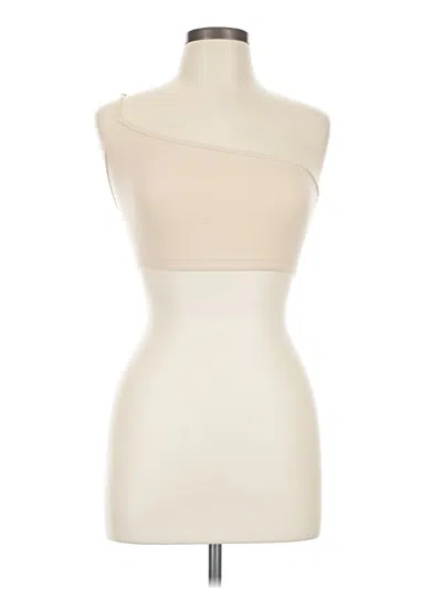 Pre-owned Skims Tank Top Ivory Strapless Neckline Tops