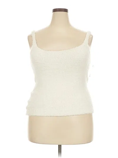 Pre-owned Skims Tank Top Ivory Sweetheart Neckline Tops