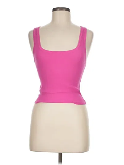 Pre-owned Skims Tank Top Pink Strapless Neckline Tops