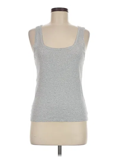 Pre-owned Skims Tank Top Silver Square Neckline Tops