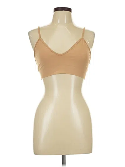 Pre-owned Skims Tank Top Tan Halter Neckline Tops