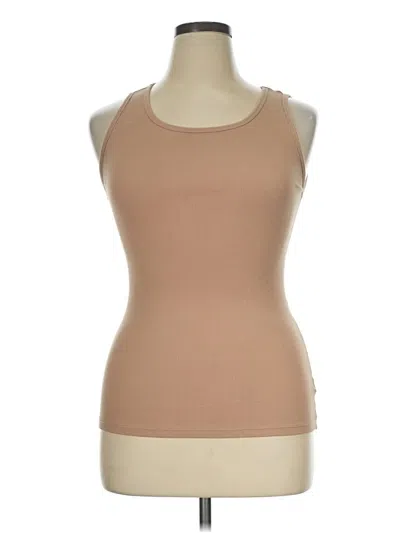 Pre-owned Skims Tank Top Tan Halter Neckline Tops