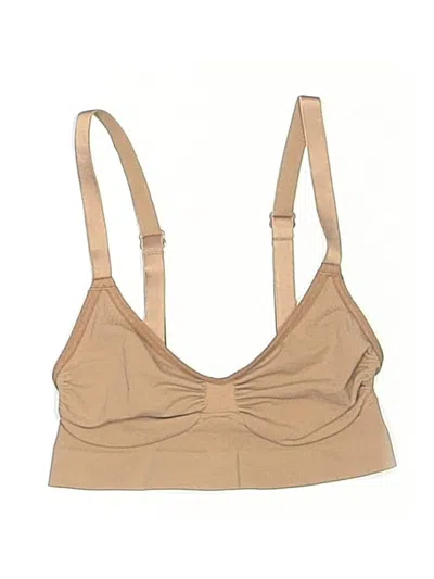 Pre-owned Skims Tank Top Tan Plunge Neckline Tops