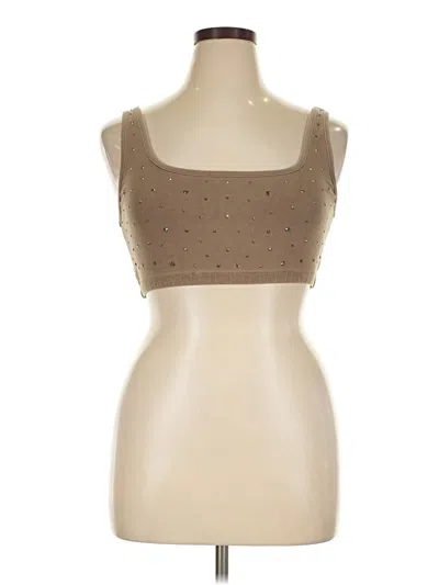 Pre-owned Skims Tank Top Tan Square Neckline Tops