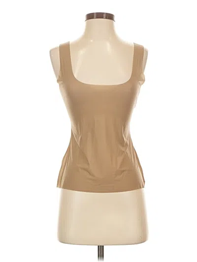 Pre-owned Skims Tank Top Tan Strapless Neckline Tops