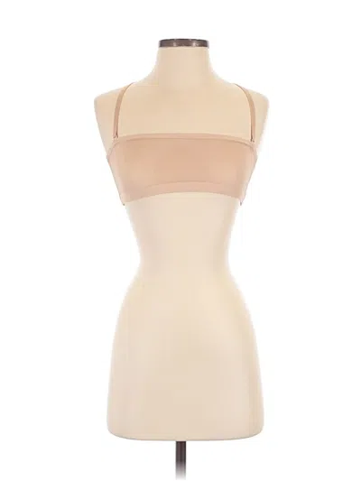 Skims Tank Top Tan Strapless Neckline Tops In Neutral