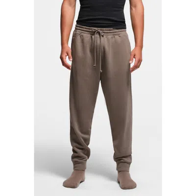 Skims Tapered Fit Cotton Blend Joggers In Truffle