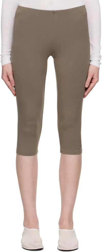 Skims Taupe Smooth Layers Capri Leggings