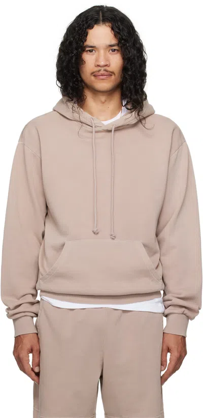 Skims Taupe Terry Classic Hoodie In Fawn