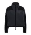 Skims Teddy Boxy Zip-up Jacket In Black