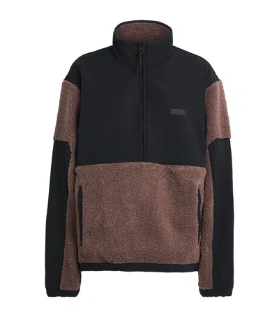 SKIMS TEDDY OVERSIZED QUARTER-ZIP SWEATER