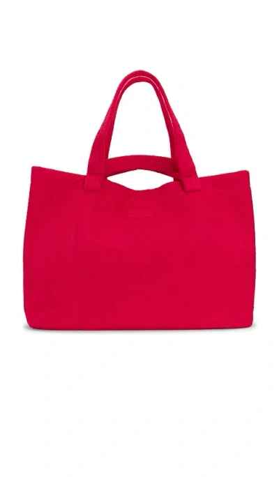Skims Terry Jumbo Tote In Pink