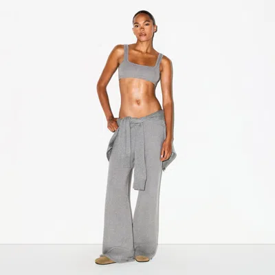 Skims Textured Knit In Gray