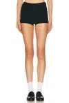 Skims The Essential High Waist Hot Short In Black