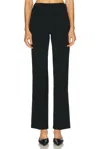 Skims The Essential High Waist Long Straight Leg Pant In Black