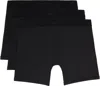 Skims Three-pack Black  Cotton 5 Boxer Briefs