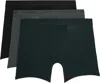 Skims Three-pack Black  Stretch 5 Boxer Briefs In Cypress Multi
