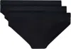 Skims Three-pack Black  Stretch Briefs In Obsidian