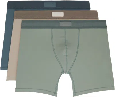 Skims Three-pack Multicolor  Cotton 5 Boxer Briefs