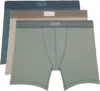 Skims Three-pack Multicolor  Cotton 5 Boxer Briefs In Stone Multi