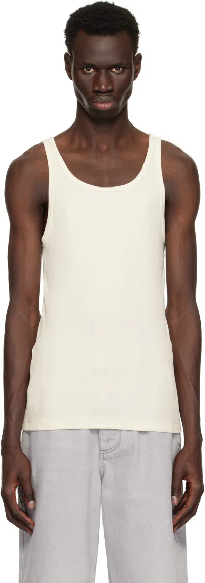 Skims Three-pack Multicolor ' Cotton' Rib Tank Tops In Ecru Multi
