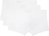 Skims Three-pack White  Cotton 3 Boxer Briefs In Chalk