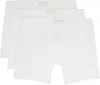 Skims Three-pack White  Cotton 5 Boxer Briefs