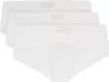 Skims Three-pack White  Cotton Briefs