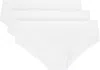 Skims Three-pack White  Stretch Briefs In Chalk
