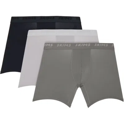 Skims Three-pack Multicolor Skim Stretch 5 Boxer Briefs
