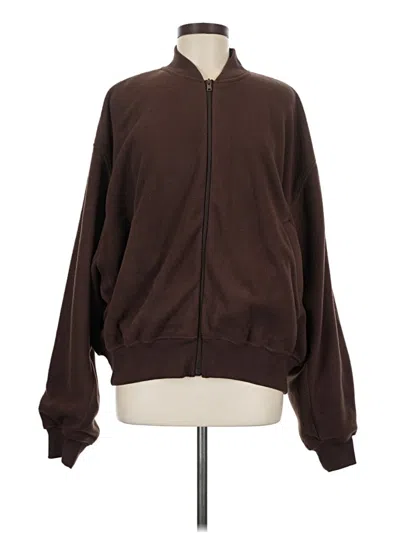Skims Track Jacket In Brown