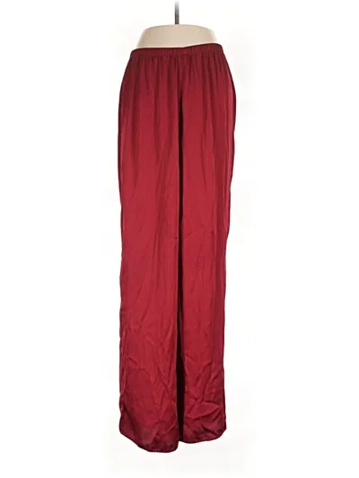Pre-owned Skims Track Pants In Burgundy