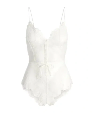 Skims Transparent Lace One-piece Bra