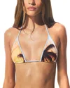Skims Triangle Bikini Top In Multi
