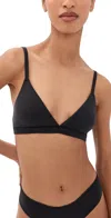 Skims Triangle Bralette Onyx In Onyx