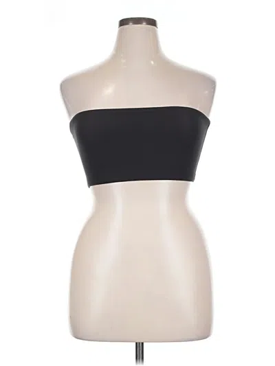 Pre-owned Skims Tube Top Black Strapless Neckline Tops