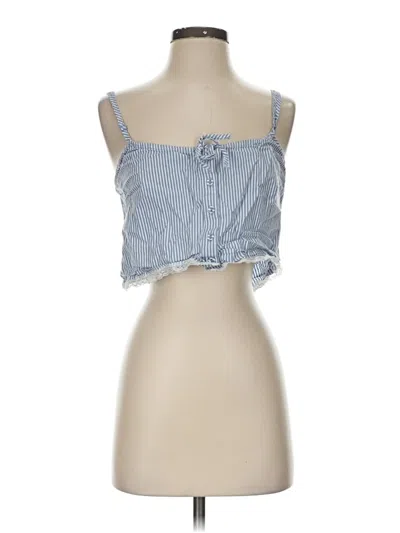 Pre-owned Skims Tube Top Blue Strapless Neckline Tops