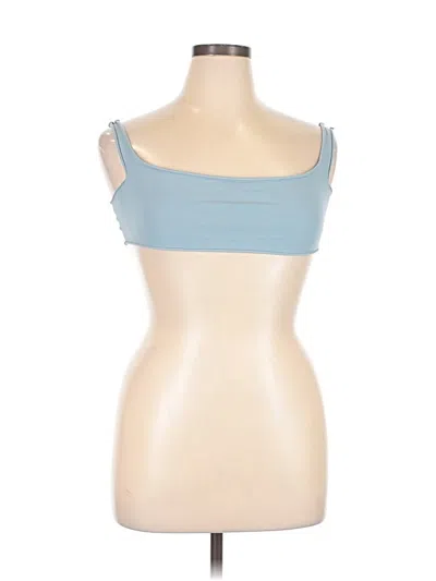 Pre-owned Skims Tube Top Blue Strapless Neckline Tops