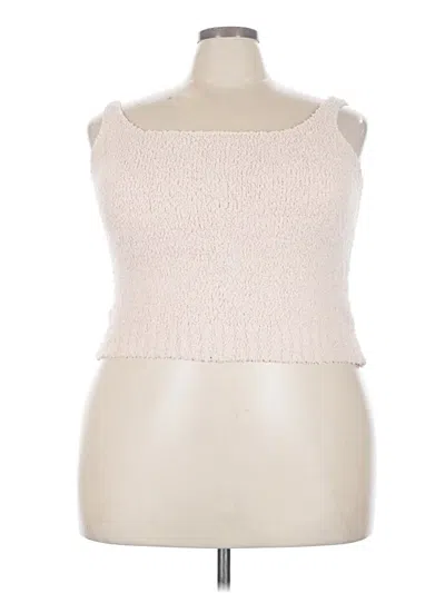 Pre-owned Skims Tube Top Ivory Strapless Neckline Tops