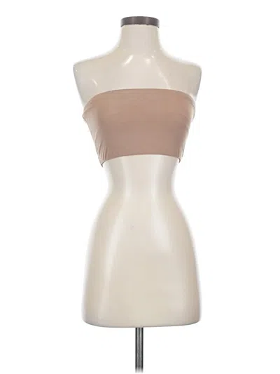 Pre-owned Skims Tube Top Tan Strapless Neckline Tops