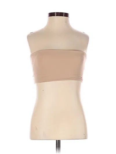 Pre-owned Skims Tube Top Tan Strapless Neckline Tops